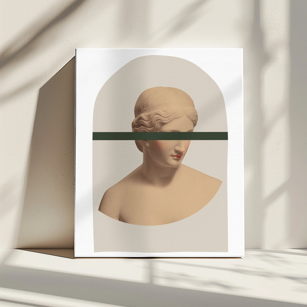 Artemis Mosterd en Groen | Canvas