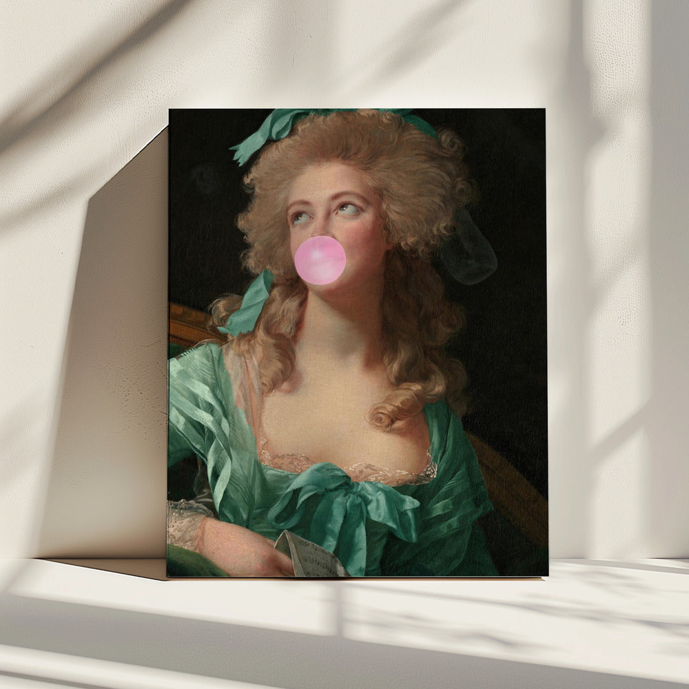 Mevrouw Bubble-Gum | Canvas