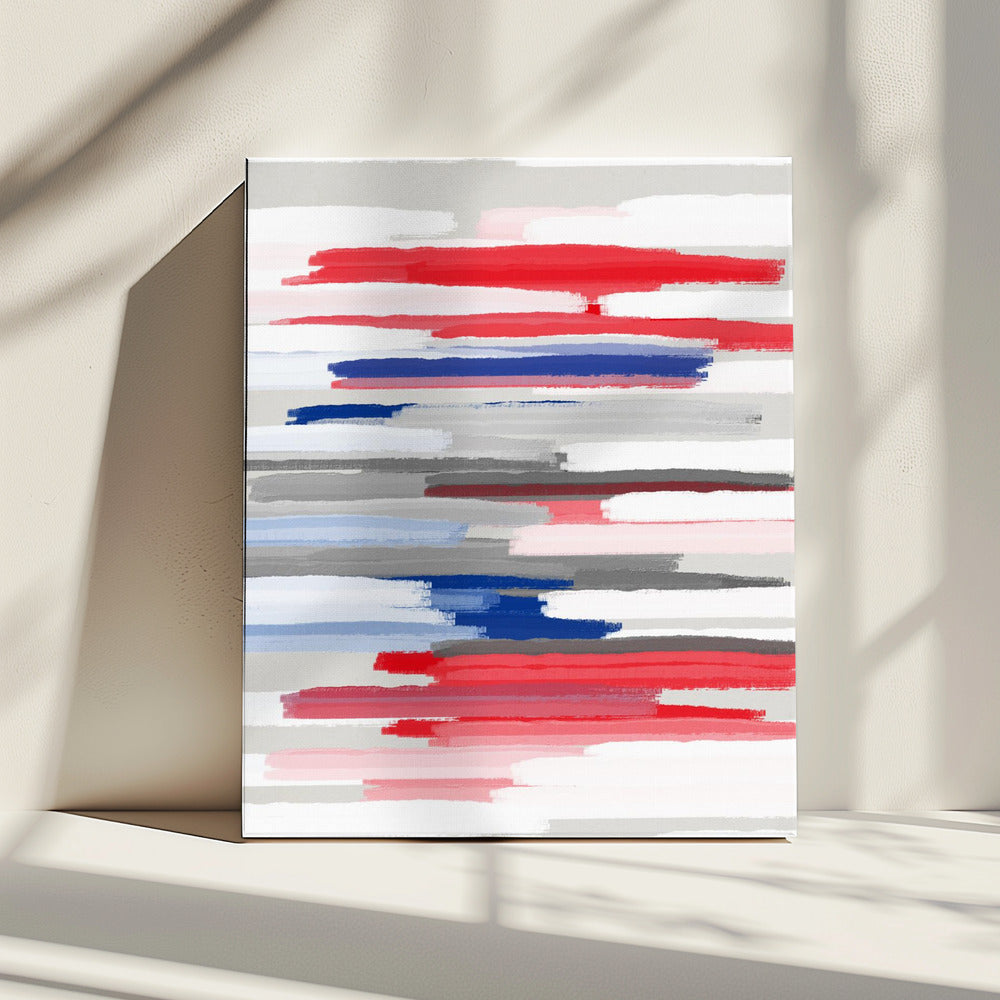 BILLS ROOD WIT EN BLAUW | Canvas