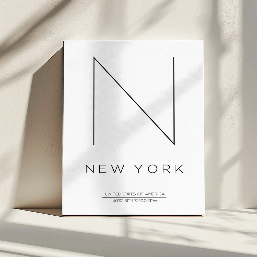 Minimalistisch NYC-ontwerp | Canvas