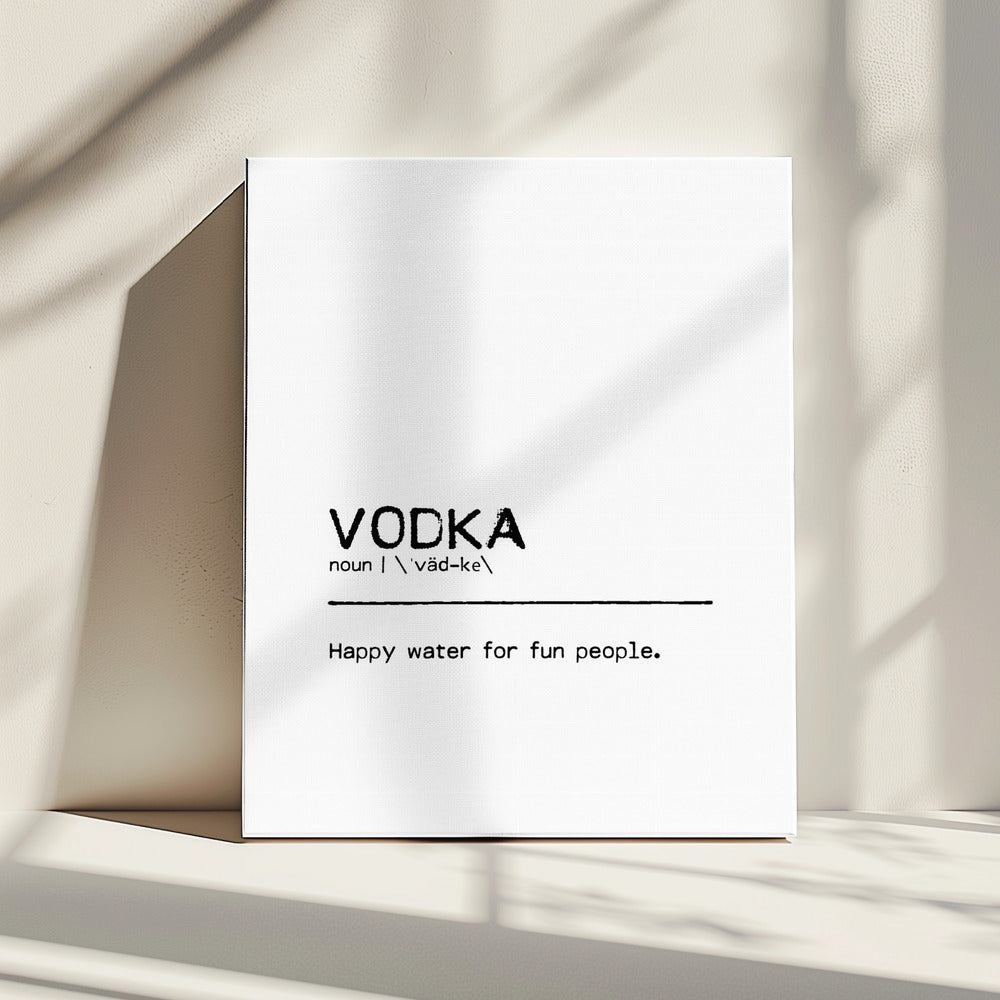 Citaat Wodka Plezier | Canvas