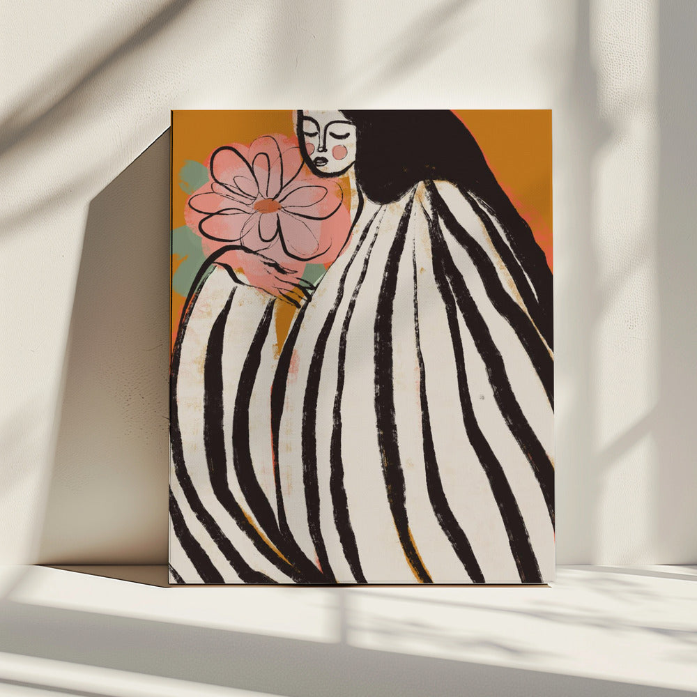 Gestreepte sereniteit | Canvas