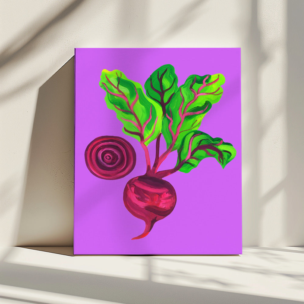 Bietenwerveling Paars | Canvas