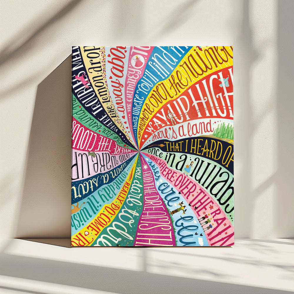 Over de regenboog | Canvas