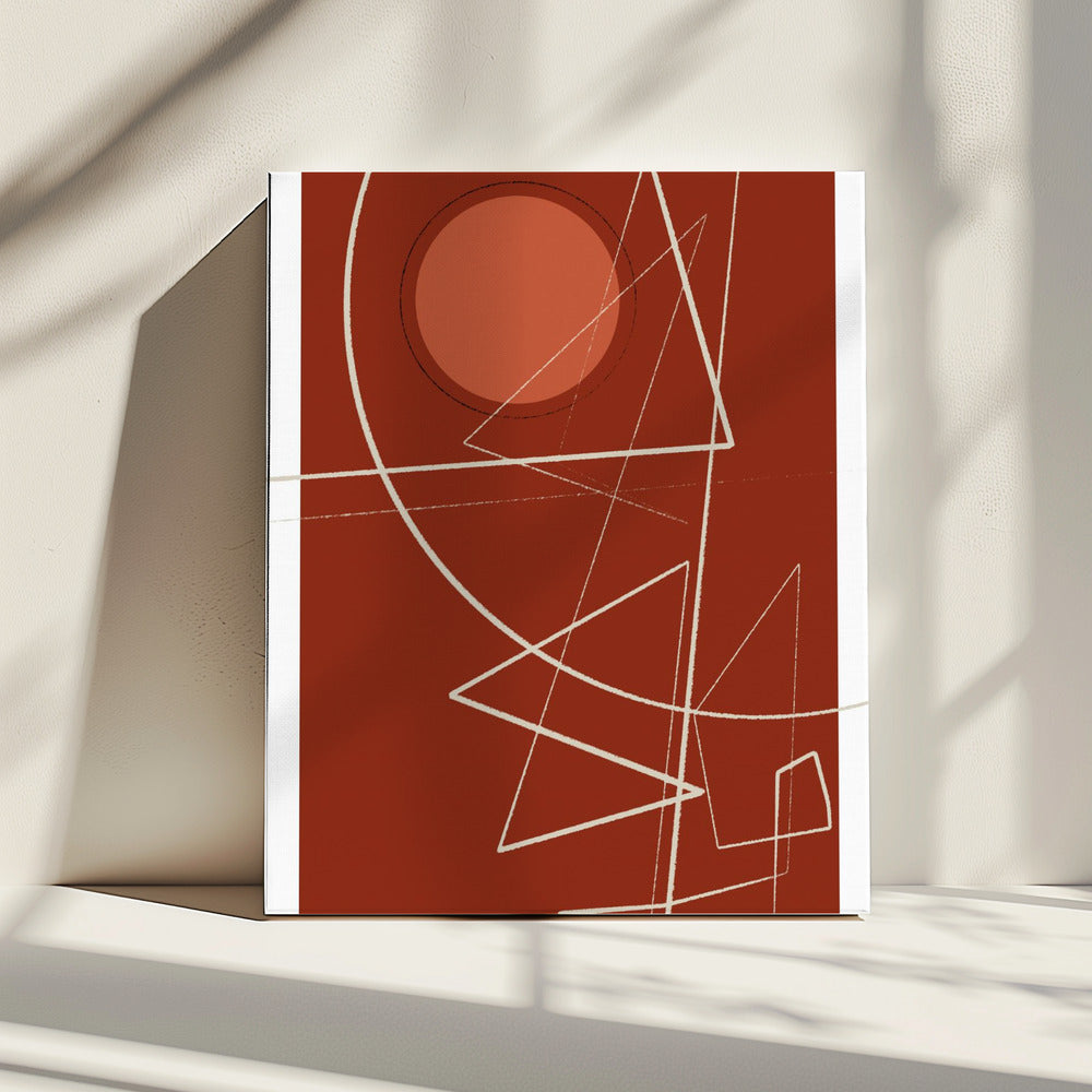 Geometrische eclips | Canvas