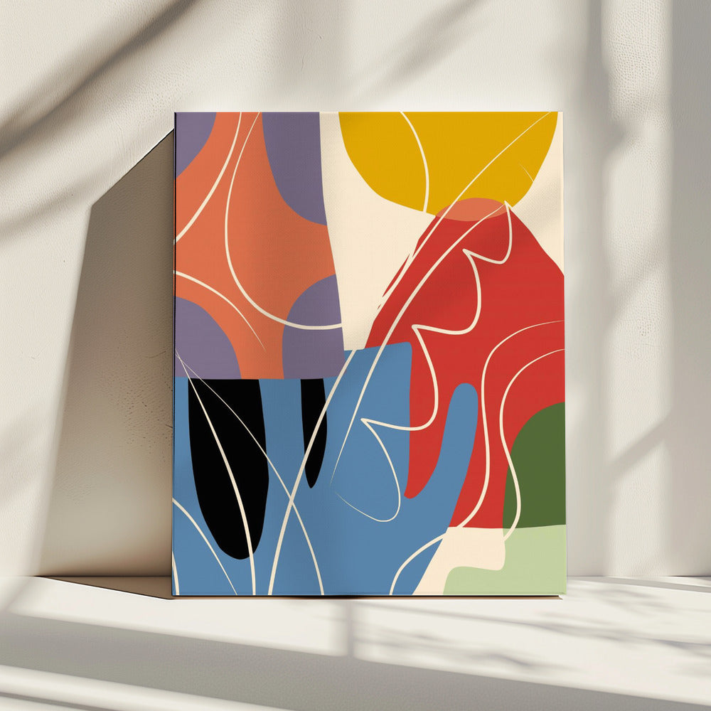 Abstracte kleurencollage | Canvas