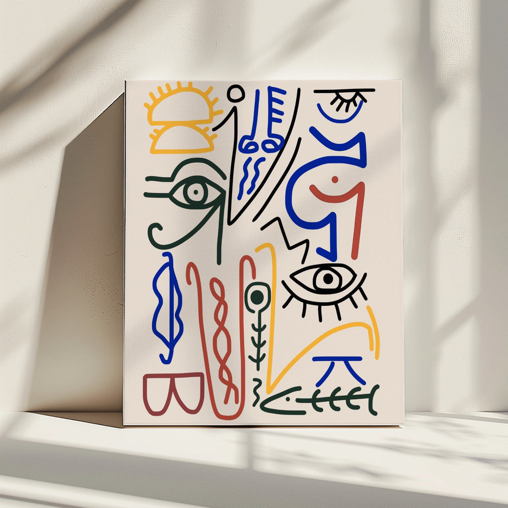 Mystieke symbolen | Canvas