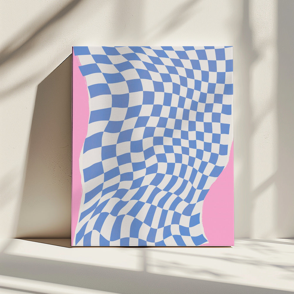 Golvende geruite droom | Canvas