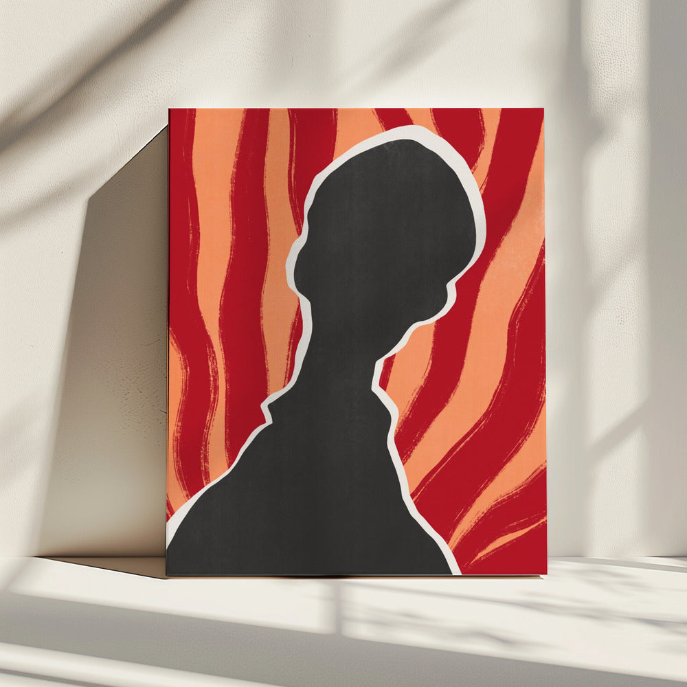 Anoniem portret in hitte | Canvas