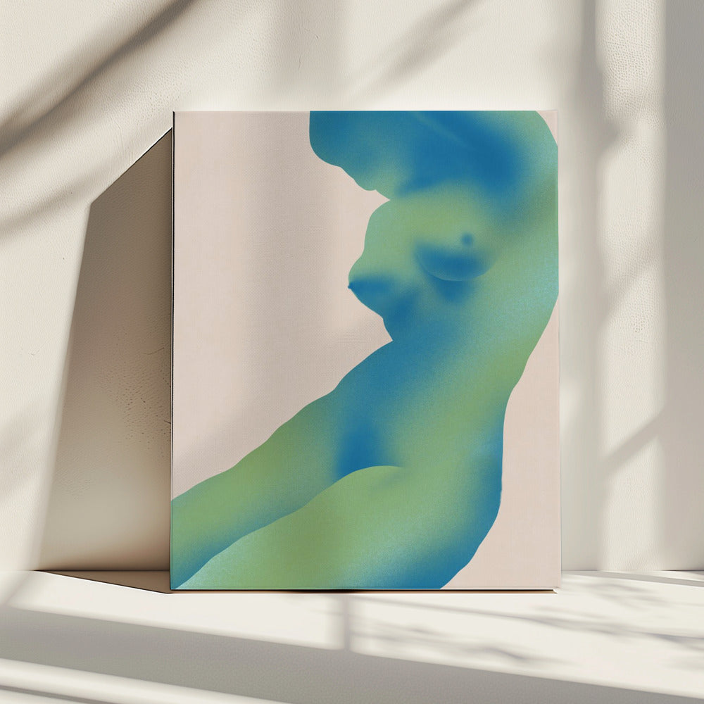 Abstract menselijk figuur met verlopen | Canvas