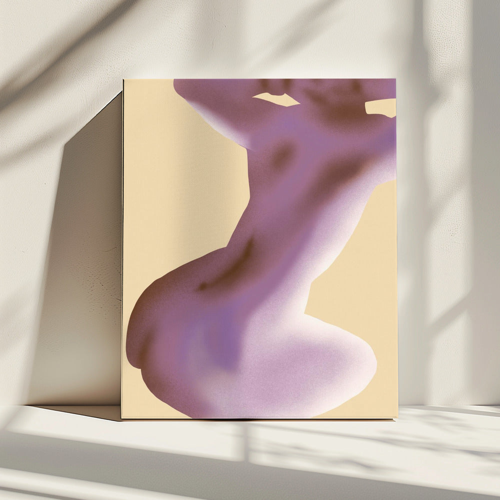 Paars silhouet | Canvas
