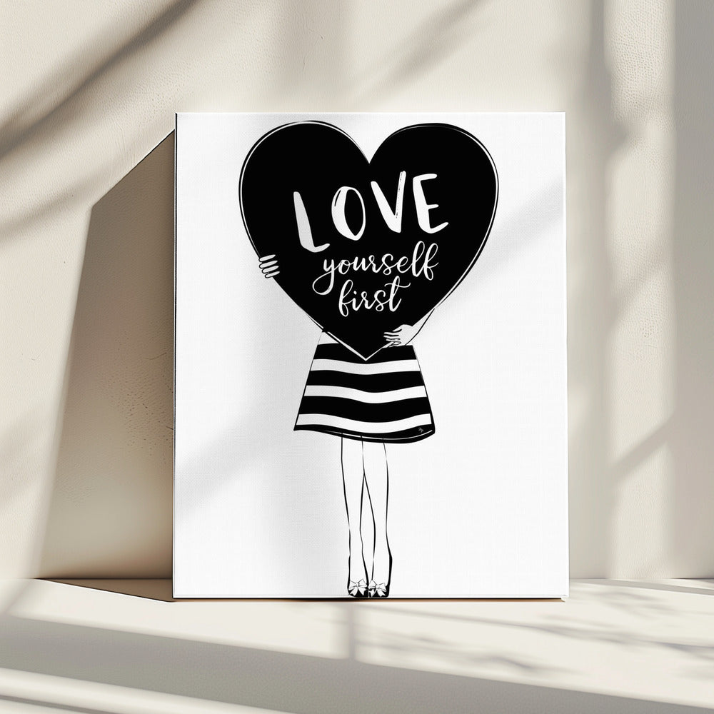 Houd van jezelf | Canvas