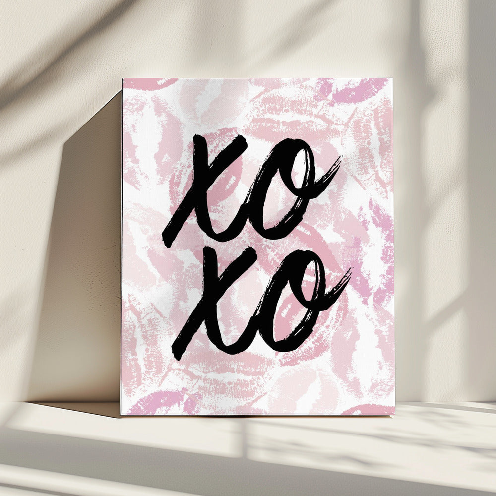 XO Kiss-afdruk | Canvas