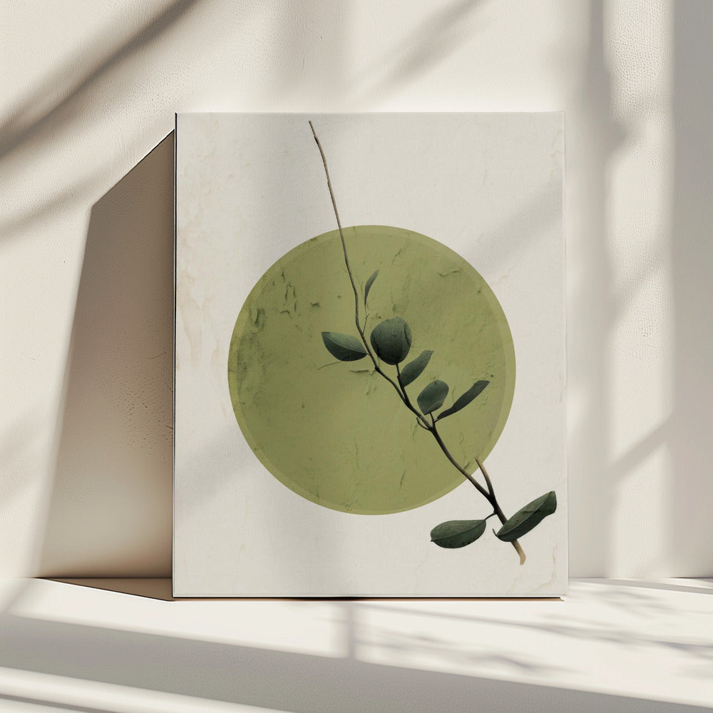 Groene Sereniteitscirkel | Canvas