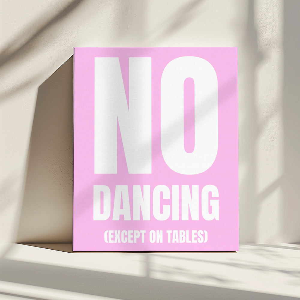 Alleen dansen op tafels | Canvas