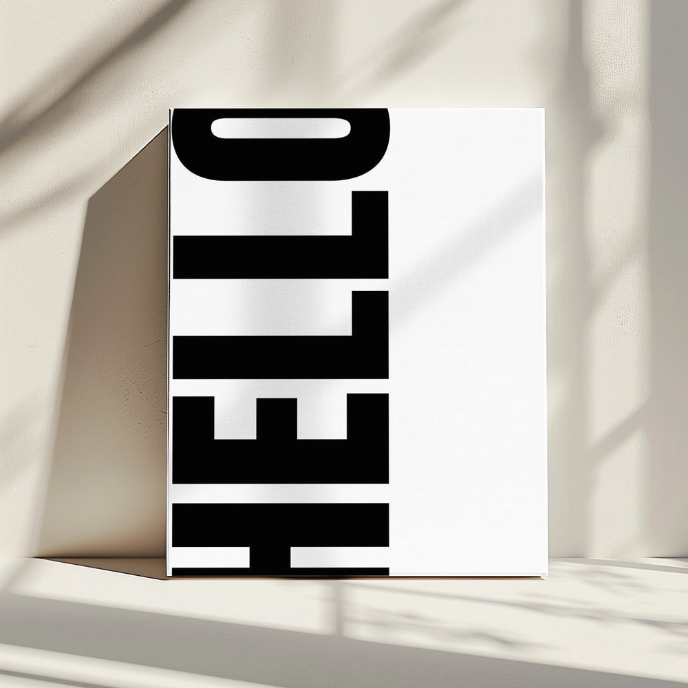 Verticale begroeting | Canvas