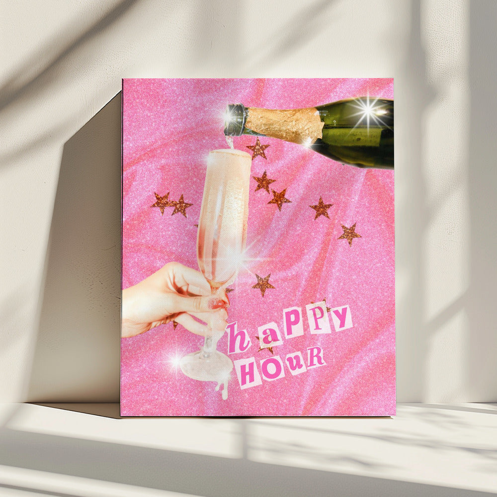 Bruisend feest | Canvas