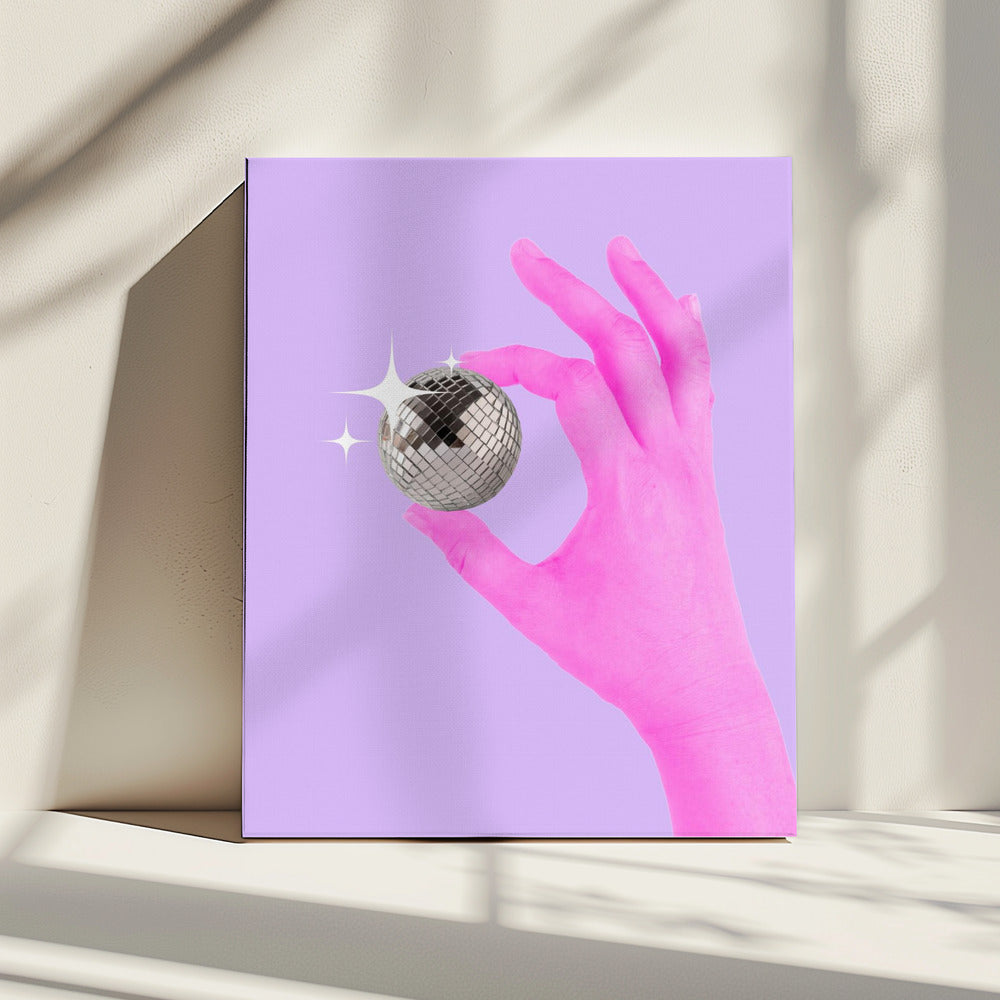 Roze Glow Bol | Canvas