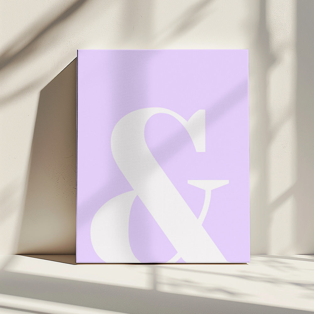 Lavendel Ampersand | Canvas