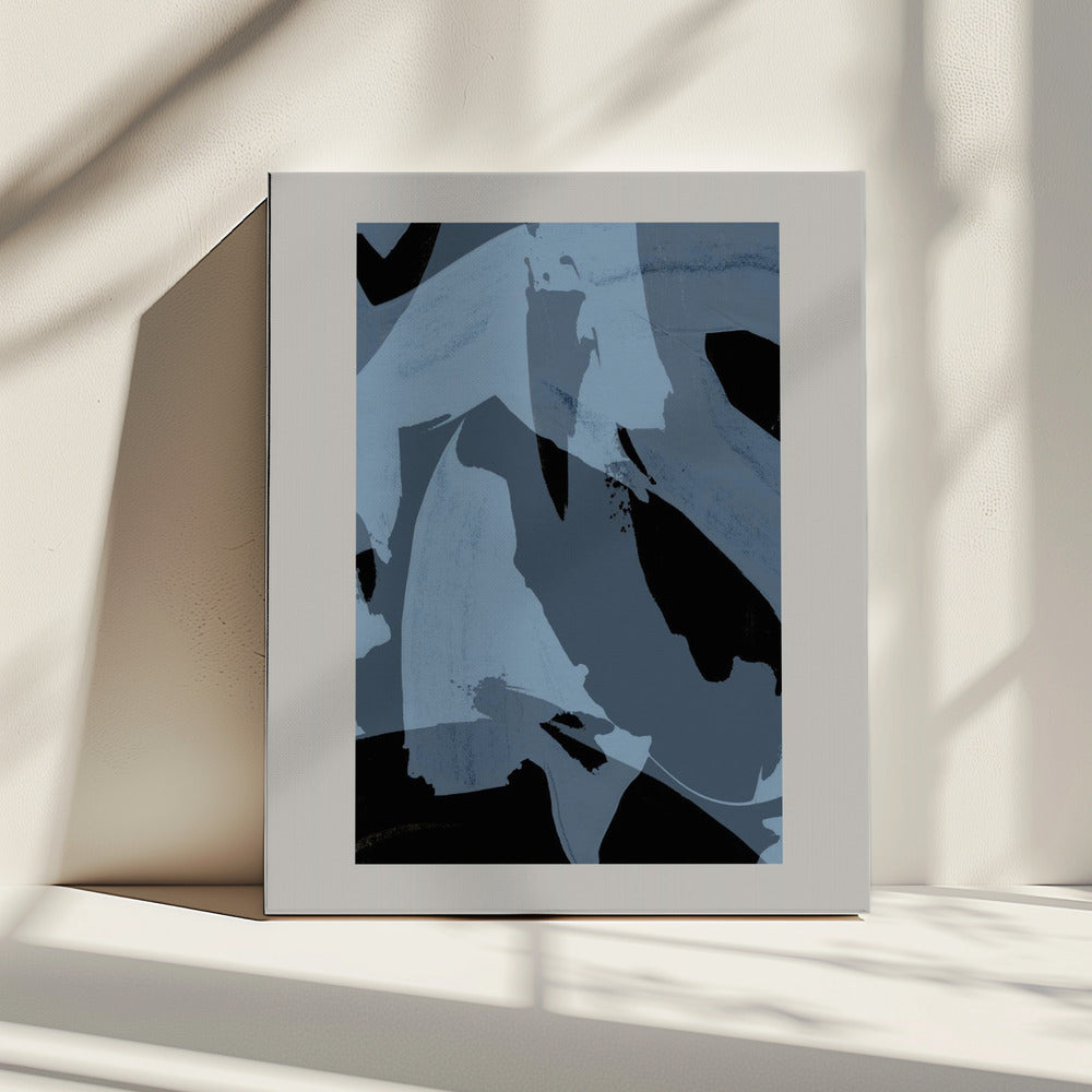 Abstracte penseelstreken 60Y | Canvas