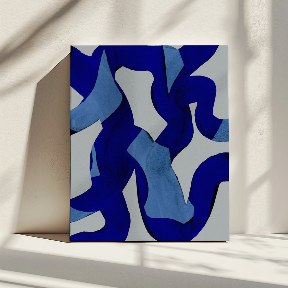 Abstracte penseelstreken 65X | Canvas