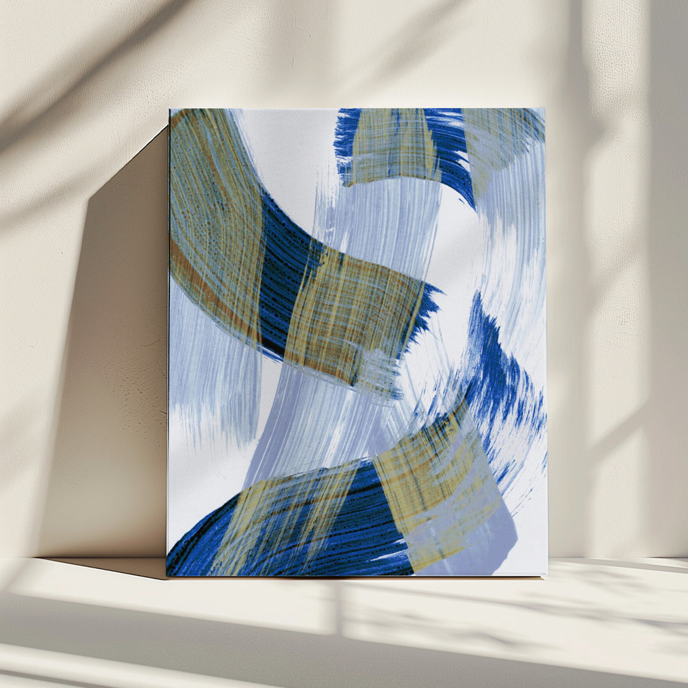 Abstracte penseelstreken 13 | Canvas