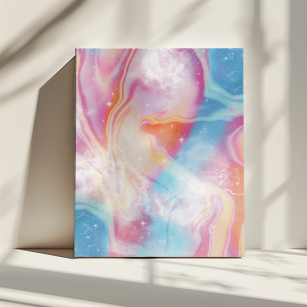 Vintage Pastel Ruimte | Canvas
