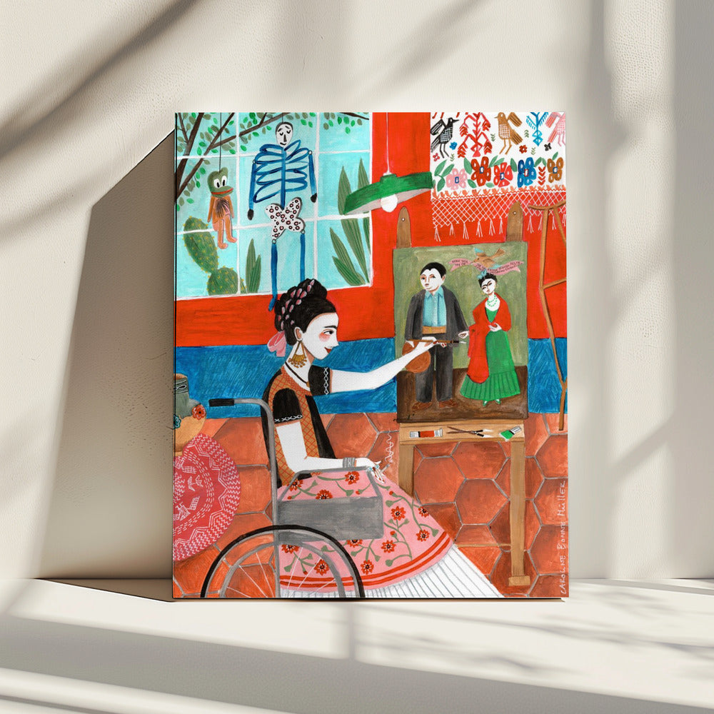 Frida in the blue house | Canvas
