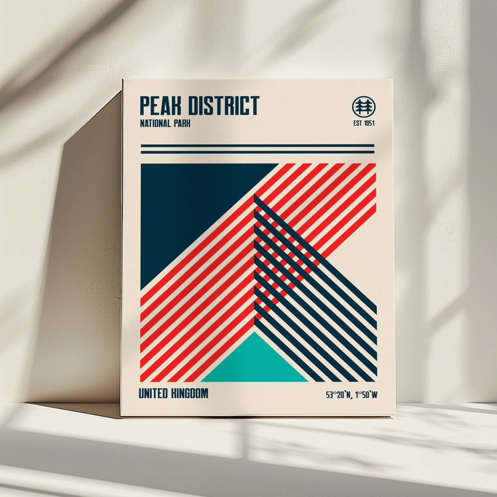 Reisposter Peak District National Park | Canvas
