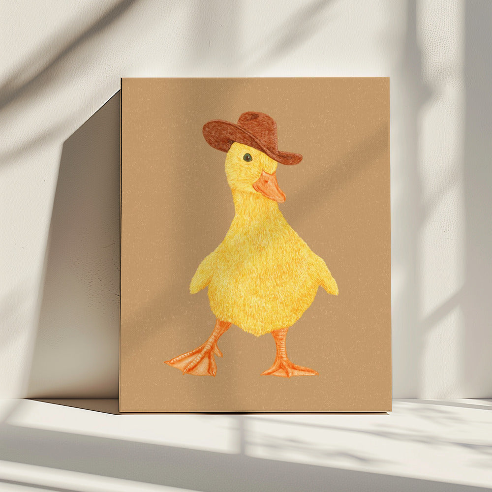 Daphne het Cowgirl Eendje | Canvas