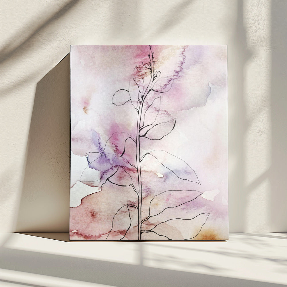 Fluisterblaadjes II | Canvas