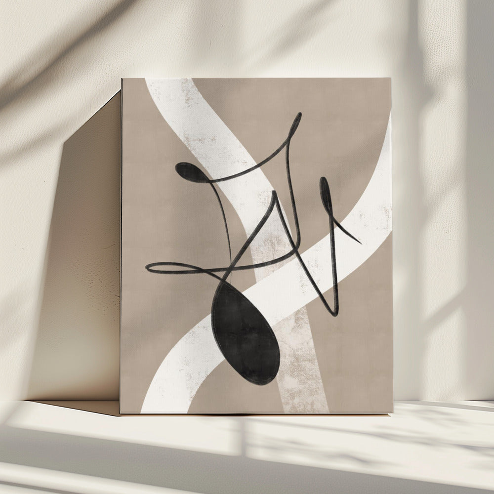Beige abstract nr. 2 | Canvas