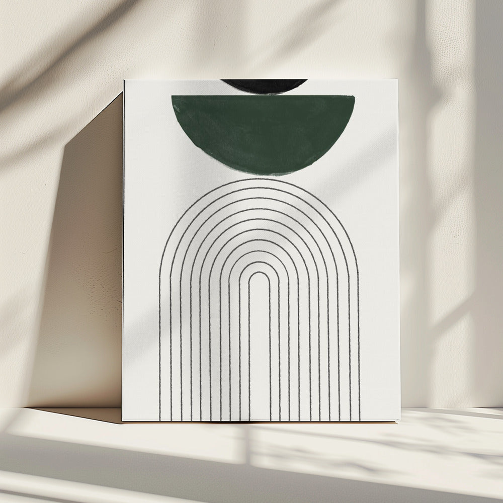 Gebogen geometrie | Canvas