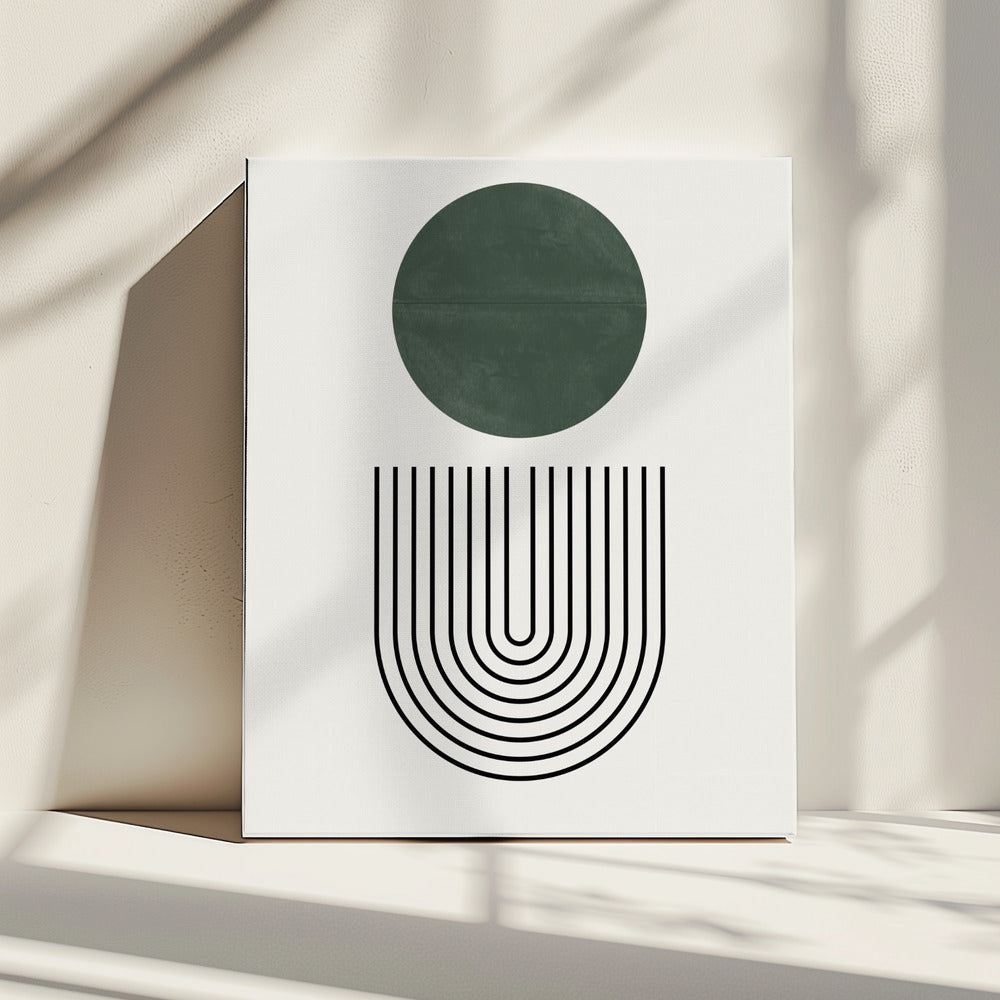 Cirkel en lijnen | Canvas