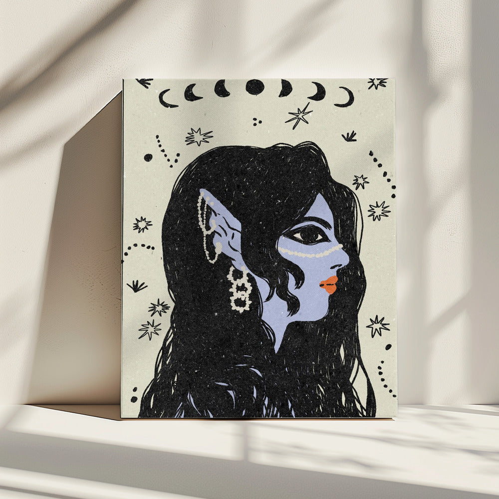 Portret van een zeemeermin | Canvas