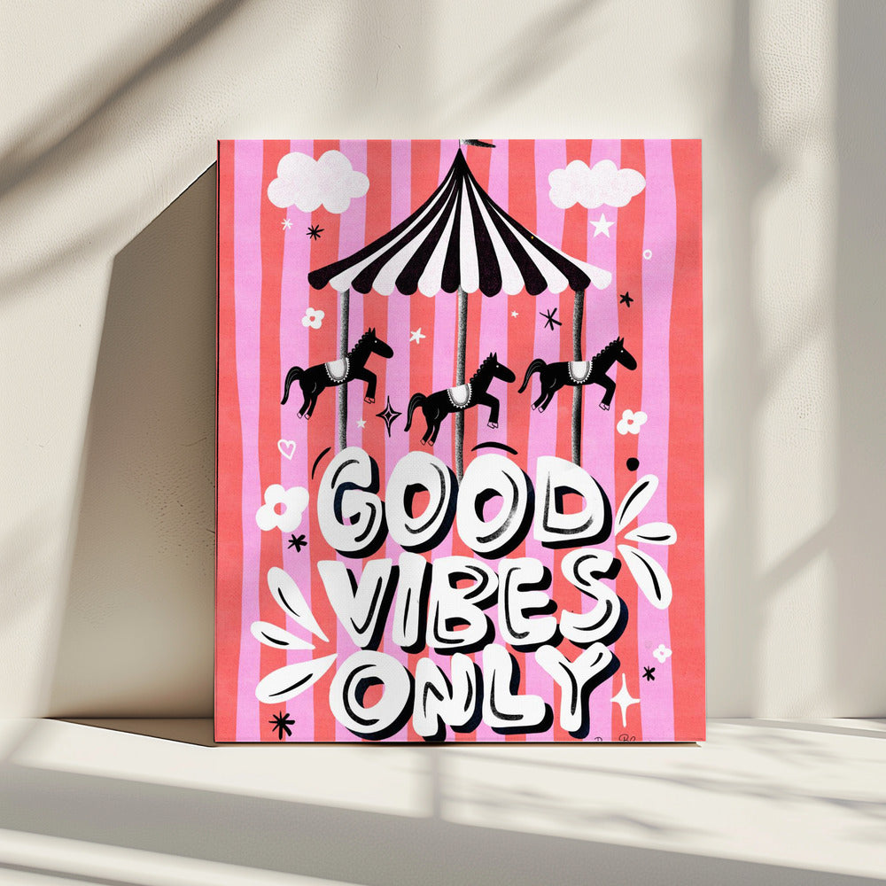 Carrousel Alleen Goede Vibes | Canvas