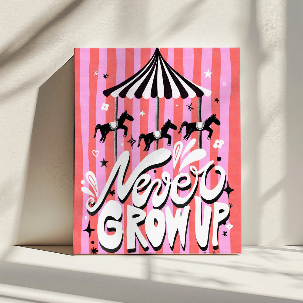 Carrousel - Word nooit volwassen | Canvas