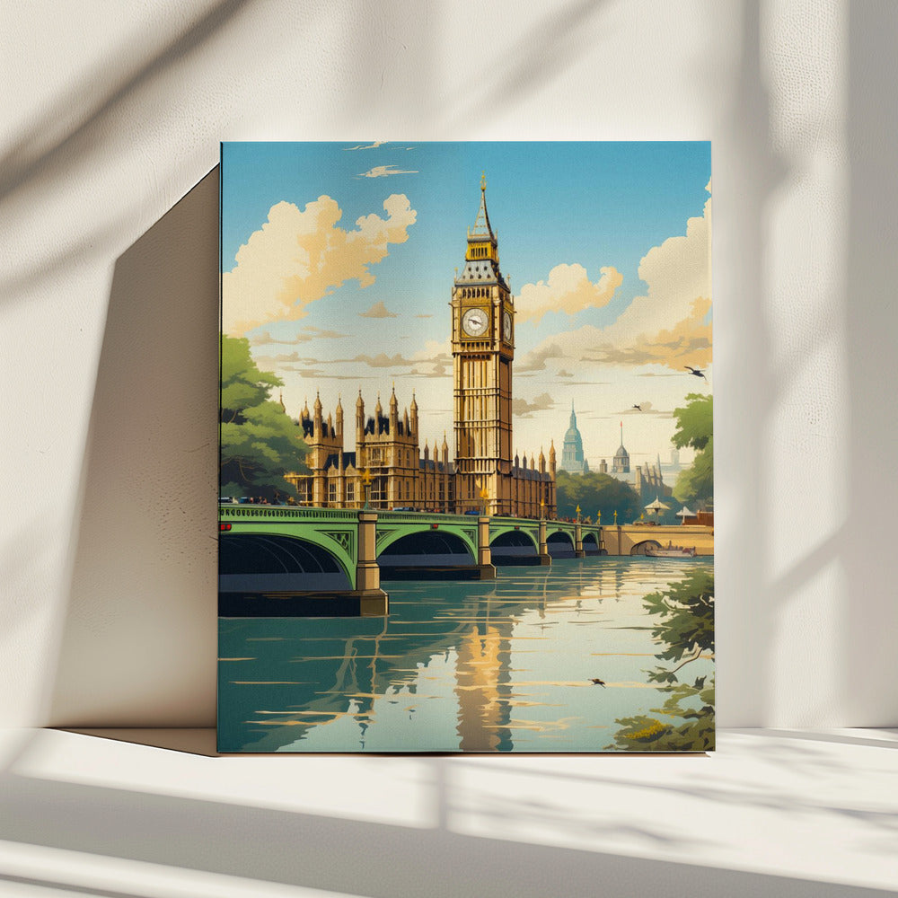 Uitzicht op Londen | Canvas