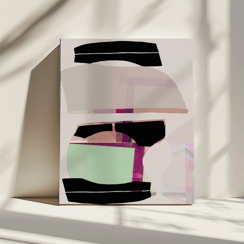 Colored Abstract Black No1 | Canvas