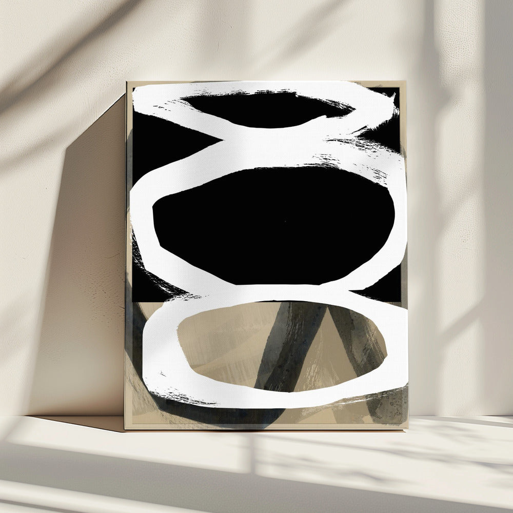 Vet Zwart Op Wit Nr. 4 | Canvas
