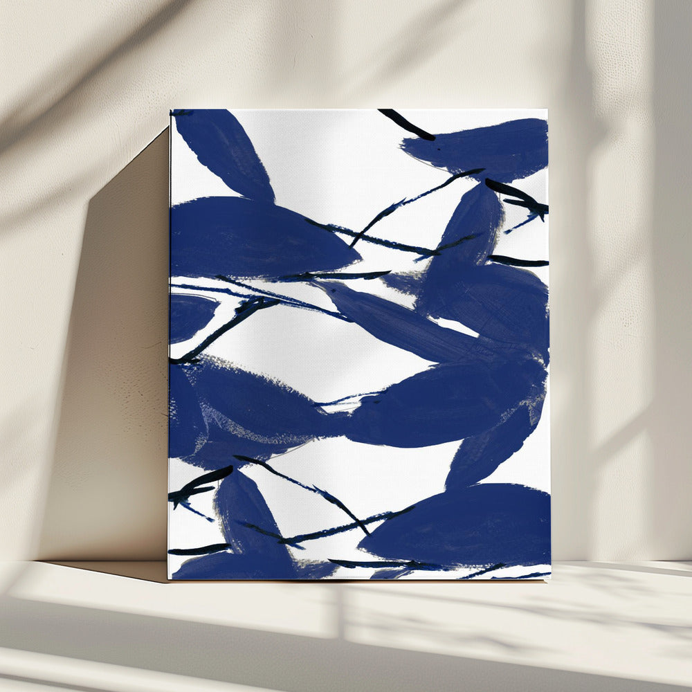 Blauwe bloemen nr. 2 | Canvas