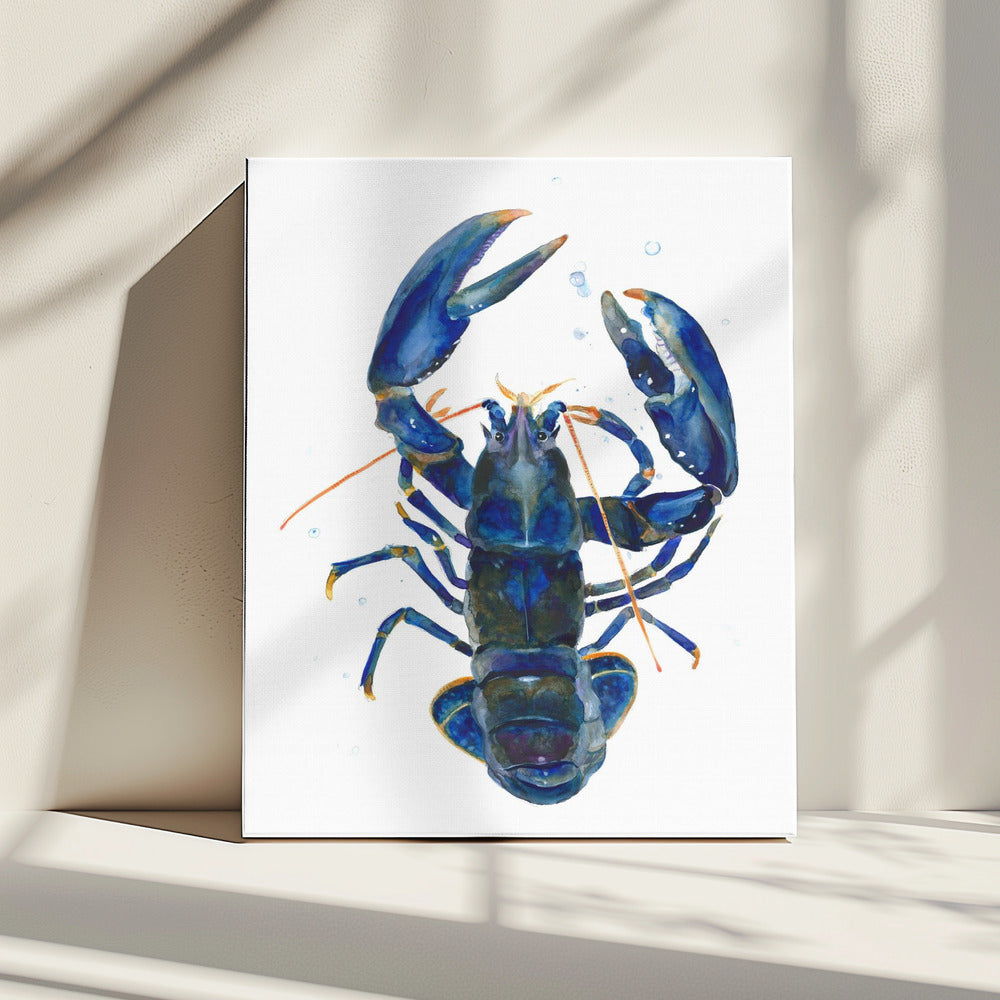 Een blauwe kreeft | Canvas