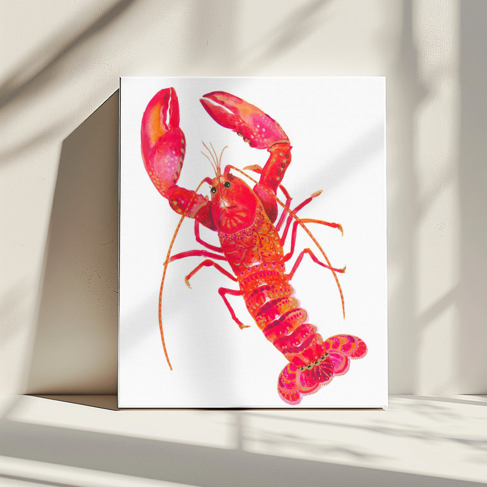 Kreeft met patroon | Canvas
