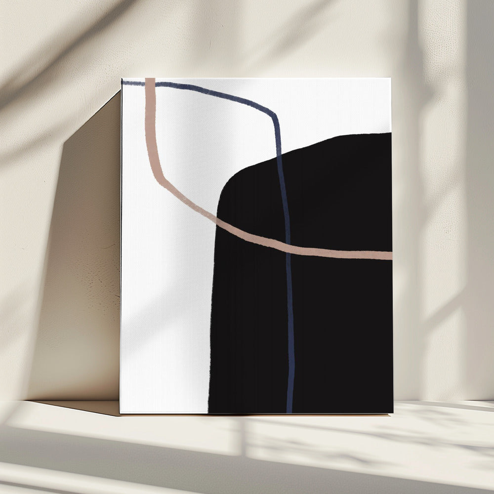 Harmonie van gebogen lijnen | Canvas