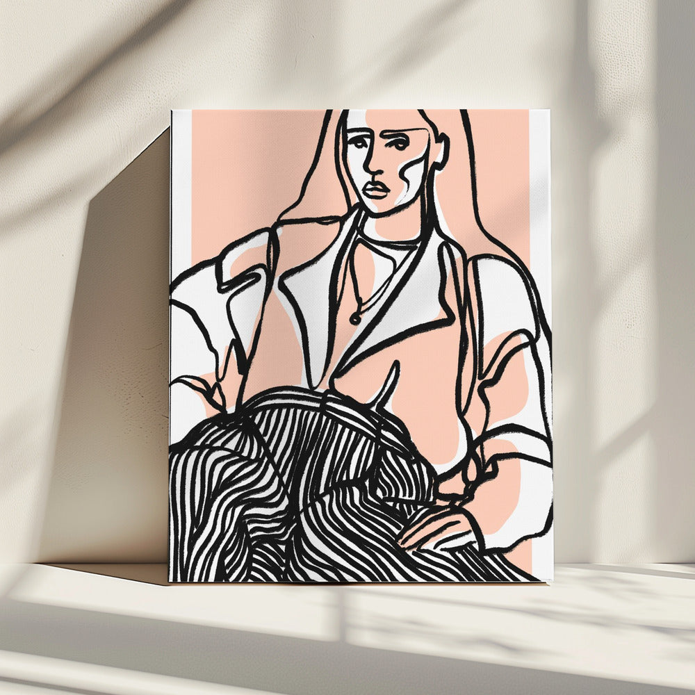 Herinner je je (Peach) | Canvas