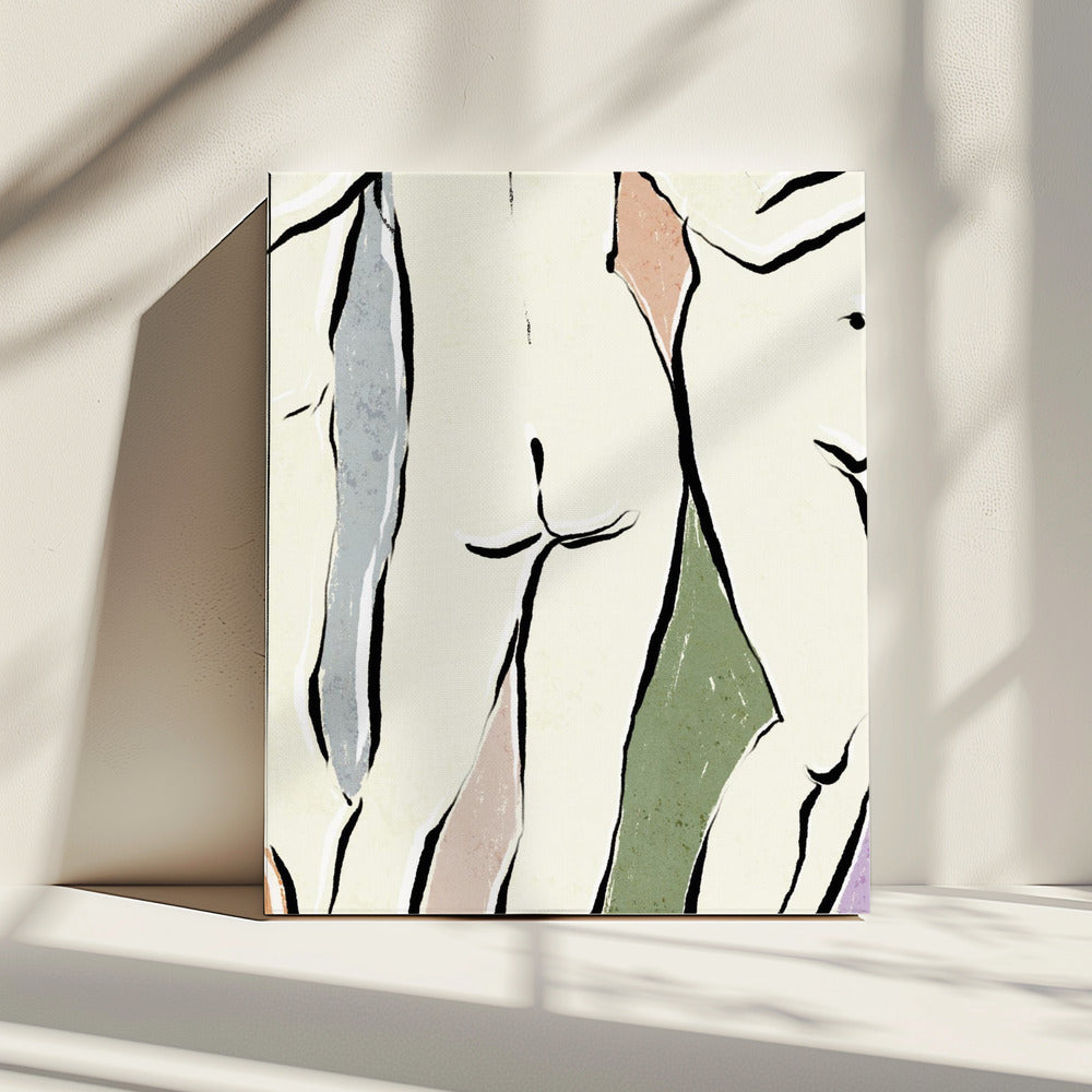 Sierlijke lijnen | Canvas