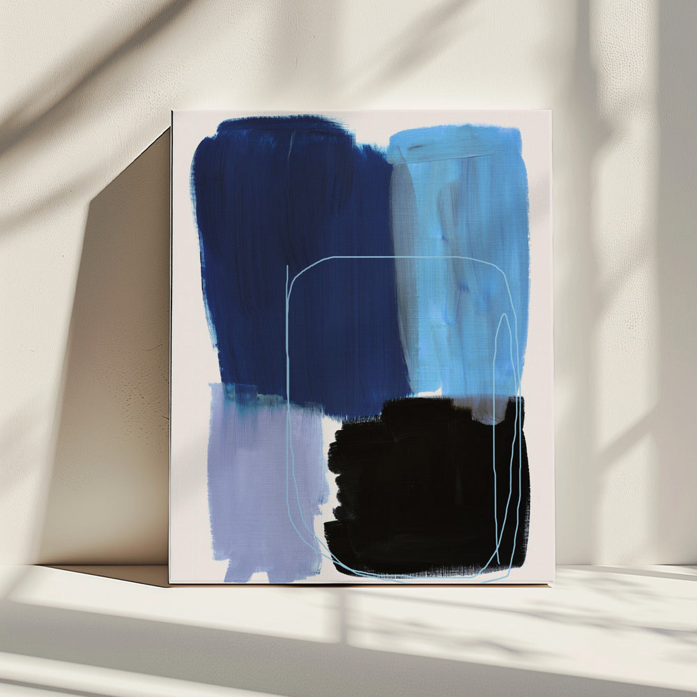Abstracte penseelstreken 120x | Canvas