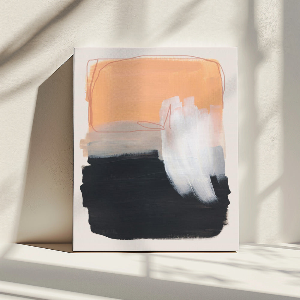 Abstracte penseelstreken 122 | Canvas