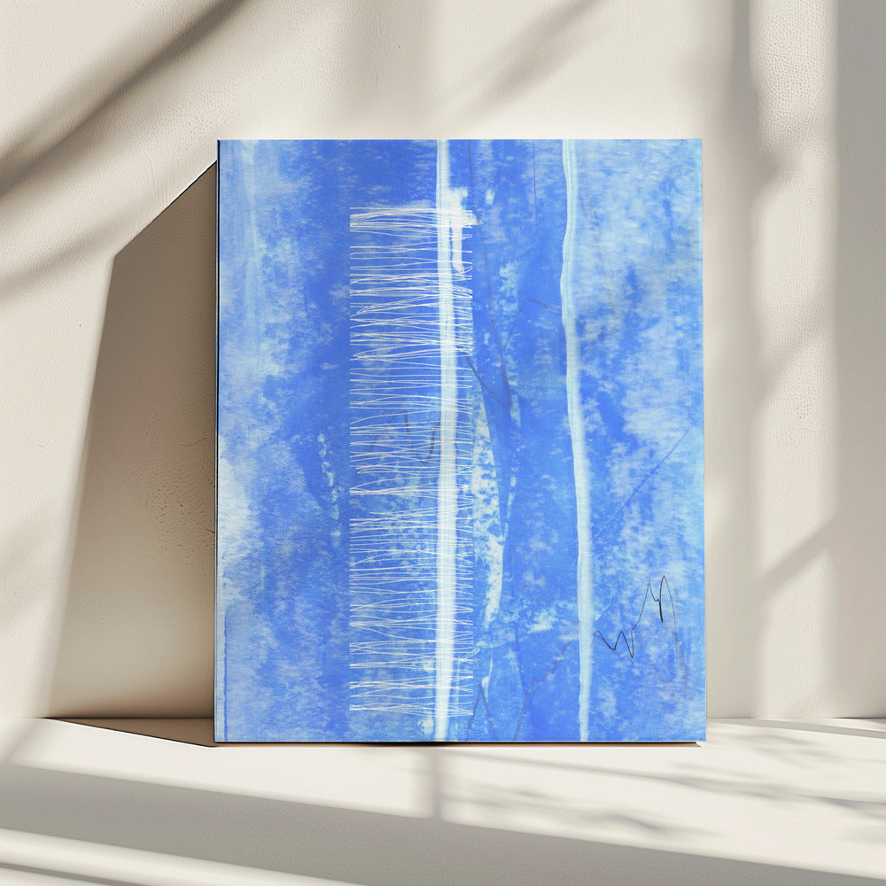 Vertical White Line Accents | Canvas