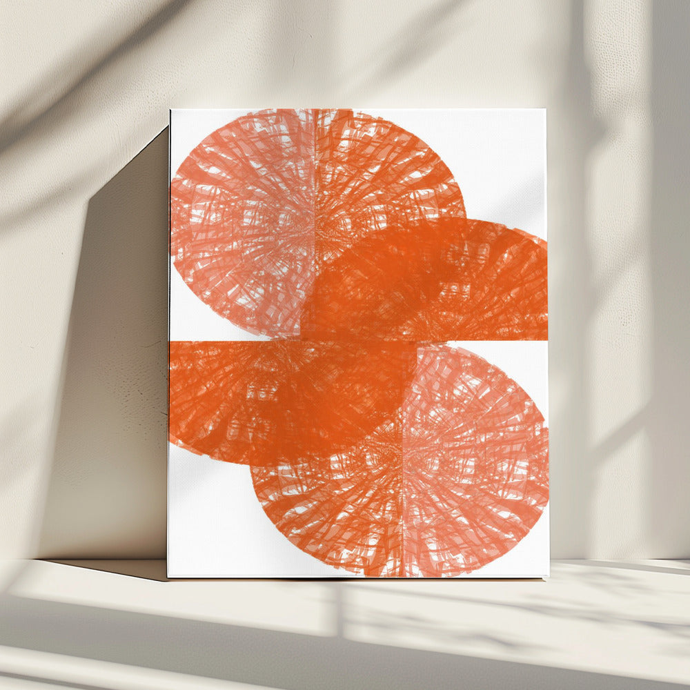Oranje Cirkel Fans 1 | Canvas